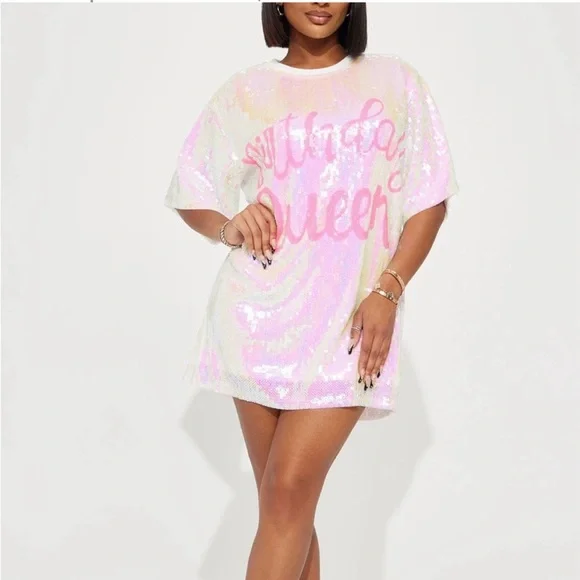 Fashion Nova | Dresses | Sequin Birthday Queen Mini Party Dress S | Poshmark Fashion Nova | Dresses | Sequin Birthday Queen Mini Party Dress S | Poshmark